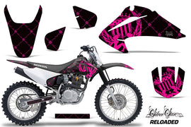 Dirt Bike Graphics Kit Decal Wrap For Honda CRF150 CRF230F 2003-2007 RELOADED PINK BLACK-atv motorcycle utv parts accessories gear helmets jackets gloves pantsAll Terrain Depot