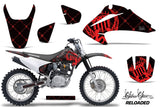 Dirt Bike Graphics Kit Decal Wrap For Honda CRF150 CRF230F 2003-2007 RELOADED RED BLACK