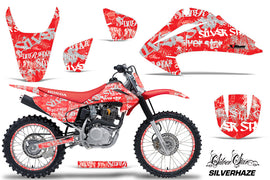 Graphics Kit Decal Wrap + # Plates For Honda CRF150 CRF230F 2003-2007 SSSH WHITE RED-atv motorcycle utv parts accessories gear helmets jackets gloves pantsAll Terrain Depot