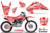 Graphics Kit Decal Wrap + # Plates For Honda CRF150 CRF230F 2003-2007 SSSH WHITE RED