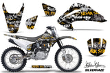 Dirt Bike Graphics Kit Decal Wrap For Honda CRF150 CRF230F 2003-2007 SSSH YELLOW BLACK