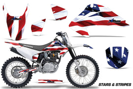 Dirt Bike Graphics Kit Decal Wrap For Honda CRF150 CRF230F 2003-2007 USA FLAGS-atv motorcycle utv parts accessories gear helmets jackets gloves pantsAll Terrain Depot
