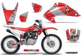 Dirt Bike Graphics Kit Decal Wrap For Honda CRF150 CRF230F 2003-2007 TBOMBER RED-atv motorcycle utv parts accessories gear helmets jackets gloves pantsAll Terrain Depot