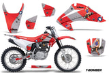 Dirt Bike Graphics Kit Decal Wrap For Honda CRF150 CRF230F 2003-2007 TBOMBER RED