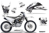 Dirt Bike Graphics Kit Decal Wrap For Honda CRF150 CRF230F 2003-2007 TOXIC BLACK WHITE