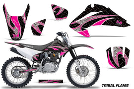 Dirt Bike Graphics Kit Decal Wrap For Honda CRF150 CRF230F 2003-2007 TRIBAL PINK BLACK-atv motorcycle utv parts accessories gear helmets jackets gloves pantsAll Terrain Depot