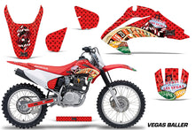 Load image into Gallery viewer, Dirt Bike Graphics Kit Decal Wrap For Honda CRF150 CRF230F 2003-2007 VEGAS RED-atv motorcycle utv parts accessories gear helmets jackets gloves pantsAll Terrain Depot