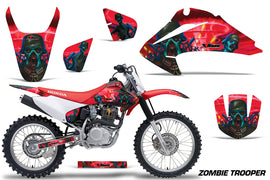 Dirt Bike Graphics Kit Decal Wrap For Honda CRF150 CRF230F 2003-2007 ZOMBIE RED-atv motorcycle utv parts accessories gear helmets jackets gloves pantsAll Terrain Depot