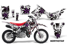 Load image into Gallery viewer, Dirt Bike Decal Graphic Kit Wrap For Honda CRF110 CRF 110 2013-2018 NORTHSTAR PURPLE WHITE-atv motorcycle utv parts accessories gear helmets jackets gloves pantsAll Terrain Depot