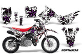Dirt Bike Decal Graphic Kit Wrap For Honda CRF110 CRF 110 2013-2018 NORTHSTAR PURPLE WHITE