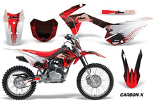 Load image into Gallery viewer, Honda CRF125F Graphics Kit Dirt Bike Wrap MX Stickers Decals 2014-2018 CARBONX RED-atv motorcycle utv parts accessories gear helmets jackets gloves pantsAll Terrain Depot