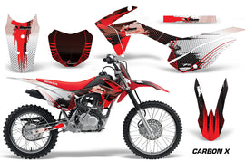 Honda CRF125F Graphics Kit Dirt Bike Wrap MX Stickers Decals 2014-2018 CARBONX RED-atv motorcycle utv parts accessories gear helmets jackets gloves pantsAll Terrain Depot