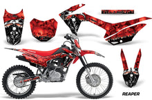 Load image into Gallery viewer, Honda CRF125F Graphics Kit Dirt Bike Wrap MX Stickers Decals 2014-2018 REAPER RED-atv motorcycle utv parts accessories gear helmets jackets gloves pantsAll Terrain Depot