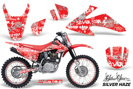 Graphics Kit Decal Wrap + # Plates For Honda CRF150 CRF230F 2008-2014 SSSH WHITE RED-atv motorcycle utv parts accessories gear helmets jackets gloves pantsAll Terrain Depot