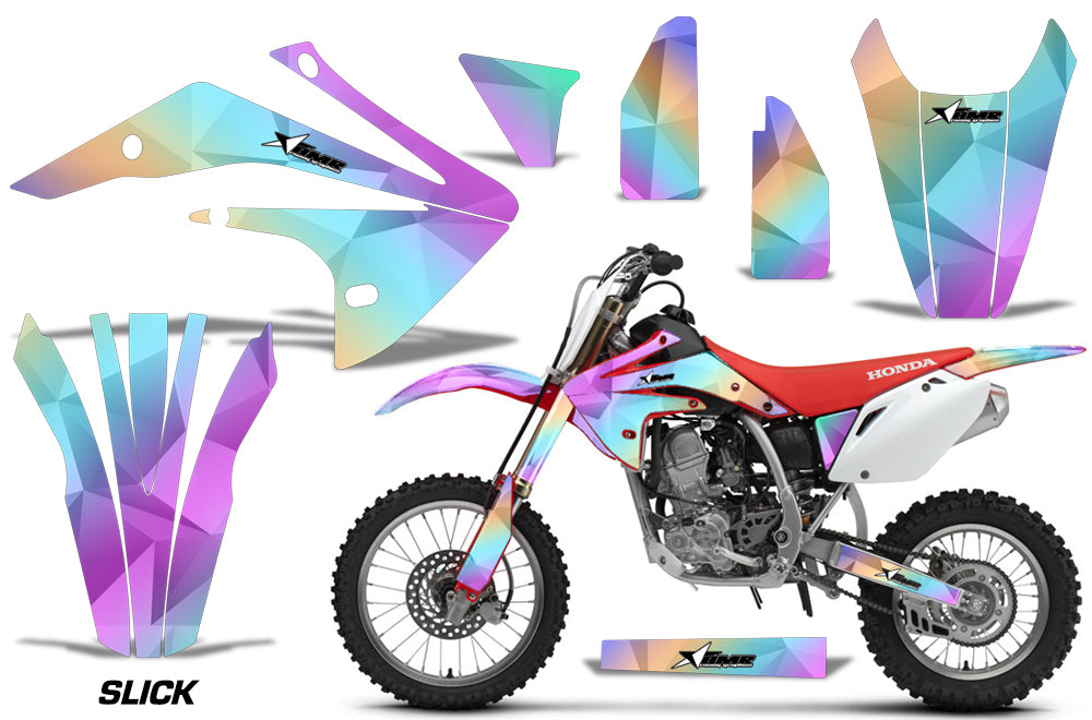 Dirt Bike Graphics Kit Decal Sticker Wrap For Honda CRF150R 2017-2018 SLICK-atv motorcycle utv parts accessories gear helmets jackets gloves pantsAll Terrain Depot