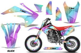 Graphics Kit Decal Sticker Wrap + # Plates For Honda CRF150R 2017-2018 SLICK-atv motorcycle utv parts accessories gear helmets jackets gloves pantsAll Terrain Depot