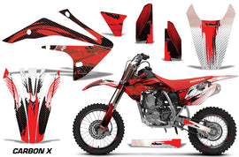 Graphics Kit Decal Sticker Wrap + # Plates For Honda CRF150R 2017-2018 CARBONX RED-atv motorcycle utv parts accessories gear helmets jackets gloves pantsAll Terrain Depot
