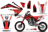 Graphics Kit Decal Sticker Wrap + # Plates For Honda CRF150R 2017-2018 CARBONX RED