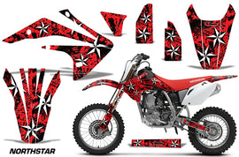 Dirt Bike Graphics Kit Decal Sticker Wrap For Honda CRF150R 2017-2018 NORTHSTAR RED-atv motorcycle utv parts accessories gear helmets jackets gloves pantsAll Terrain Depot