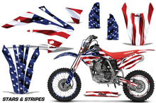 Load image into Gallery viewer, Graphics Kit Decal Sticker Wrap + # Plates For Honda CRF150R 2017-2018 USA FLAG-atv motorcycle utv parts accessories gear helmets jackets gloves pantsAll Terrain Depot
