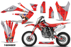 Dirt Bike Graphics Kit Decal Sticker Wrap For Honda CRF150R 2017-2018 TBOMBER RED-atv motorcycle utv parts accessories gear helmets jackets gloves pantsAll Terrain Depot