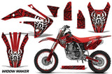 Graphics Kit Decal Sticker Wrap + # Plates For Honda CRF150R 2017-2018 WIDOW BLACK RED