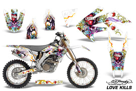 Graphics Kit Decal Sticker Wrap + # Plates For Honda CRF250X 2004-2017 EDHLK WHITE-atv motorcycle utv parts accessories gear helmets jackets gloves pantsAll Terrain Depot