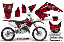 Dirt Bike Graphics Kit Decal Wrap For Honda CR125R CR250R 2002-2008 HISH RED-atv motorcycle utv parts accessories gear helmets jackets gloves pantsAll Terrain Depot