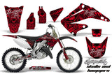 Dirt Bike Graphics Kit Decal Wrap For Honda CR125R CR250R 2002-2008 HISH RED