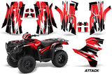 ATV Decal Graphic Kit Quad Wrap For Honda Foreman 500 2015-2018 ATTACK RED