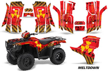 Load image into Gallery viewer, ATV Decal Graphic Kit Quad Wrap For Honda Foreman 500 2015-2018 MELTDOWN YELLOW RED-atv motorcycle utv parts accessories gear helmets jackets gloves pantsAll Terrain Depot