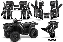 ATV Decal Graphic Kit Quad Wrap For Honda Foreman 500 2015-2018 REAPER BLACK-atv motorcycle utv parts accessories gear helmets jackets gloves pantsAll Terrain Depot
