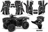 ATV Decal Graphic Kit Quad Wrap For Honda Foreman 500 2015-2018 REAPER BLACK