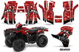 ATV Decal Graphic Kit Quad Wrap For Honda Foreman 500 2015-2018 REAPER RED