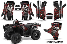 Load image into Gallery viewer, ATV Decal Graphic Kit Quad Wrap For Honda Foreman 500 2015-2018 WIDOW RED BLACK-atv motorcycle utv parts accessories gear helmets jackets gloves pantsAll Terrain Depot