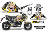 Motorcycle Graphics Kit Decal Sticker Wrap For Honda GROM 125 2013-2016 MOTO MANDY BLACK