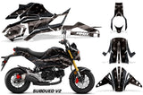 Street Bike Decal Graphic Kit Sticker Wrap For Honda GROM125 2017-2018 SUBDUED V2