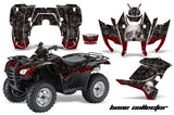 ATV Graphics Kit Decal Sticker Wrap For Honda Rancher AT 2007-2013 BONES BLACK