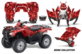 ATV Graphics Kit Decal Sticker Wrap For Honda Rancher AT 2007-2013 BONES RED-atv motorcycle utv parts accessories gear helmets jackets gloves pantsAll Terrain Depot
