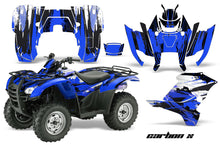 Load image into Gallery viewer, ATV Graphics Kit Decal Sticker Wrap For Honda Rancher AT 2007-2013 CARBONX BLUE-atv motorcycle utv parts accessories gear helmets jackets gloves pantsAll Terrain Depot