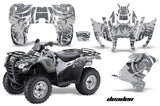 ATV Graphics Kit Decal Sticker Wrap For Honda Rancher AT 2007-2013 DEADEN SILVER