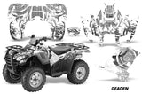 ATV Graphics Kit Decal Sticker Wrap For Honda Rancher AT 2007-2013 DEADEN WHITE