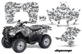 ATV Graphics Kit Decal Sticker Wrap For Honda Rancher AT 2007-2013 DIGICAMO WHITE-atv motorcycle utv parts accessories gear helmets jackets gloves pantsAll Terrain Depot