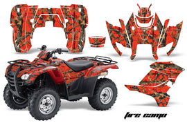 ATV Graphics Kit Decal Sticker Wrap For Honda Rancher AT 2007-2013 FIRE CAMO-atv motorcycle utv parts accessories gear helmets jackets gloves pantsAll Terrain Depot