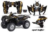 ATV Graphics Kit Decal Sticker Wrap For Honda Rancher AT 2007-2013 HATTER BLACK YELLOW