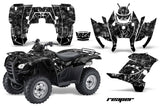 ATV Graphics Kit Decal Sticker Wrap For Honda Rancher AT 2007-2013 REAPER BLACK
