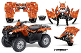 ATV Graphics Kit Decal Sticker Wrap For Honda Rancher AT 2007-2013 REAPER ORANGE