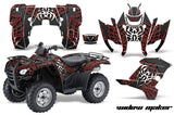 ATV Graphics Kit Decal Sticker Wrap For Honda Rancher AT 2007-2013 WIDOW BLACK RED