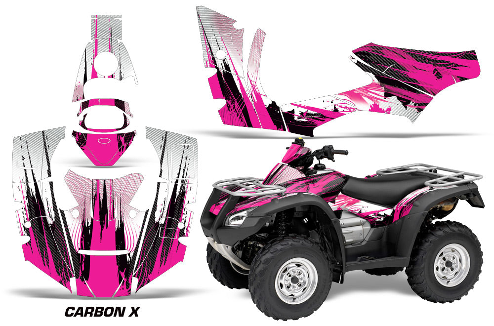 ATV Decal Graphics Kit Quad Wrap For Honda FourTrax Rincon 2006-2018 CARBONX PINK-atv motorcycle utv parts accessories gear helmets jackets gloves pantsAll Terrain Depot