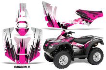 Load image into Gallery viewer, ATV Decal Graphics Kit Quad Wrap For Honda FourTrax Rincon 2006-2018 CARBONX PINK-atv motorcycle utv parts accessories gear helmets jackets gloves pantsAll Terrain Depot